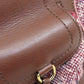 CELINE Handbag Tweed, Leather Red logoMetal Tweed Women Used Authentic