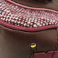 CELINE Handbag Tweed, Leather Red logoMetal Tweed Women Used Authentic
