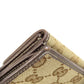 GUCCI Long Wallet Purse 212089 canvas Brown GG Women Used Authentic
