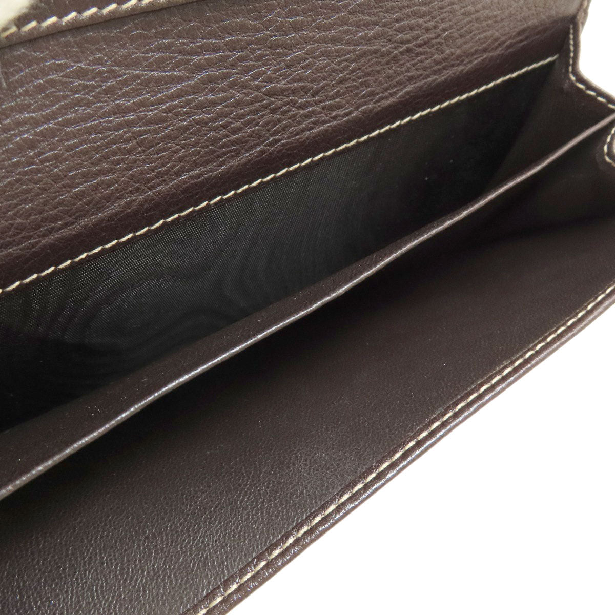 GUCCI Long Wallet Purse 212089 canvas Brown GG Women Used Authentic