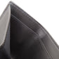 FENDI Bifold Wallet leather black Embossed logo Women Used Authentic