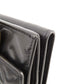 FENDI Bifold Wallet leather black Embossed logo Women Used Authentic
