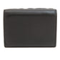 FENDI Bifold Wallet leather black Embossed logo Women Used Authentic