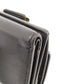 FENDI Bifold Wallet leather black Embossed logo Women Used Authentic