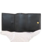 FENDI Bifold Wallet leather black Embossed logo Women Used Authentic