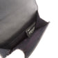 FENDI Bifold Wallet leather black Embossed logo Women Used Authentic