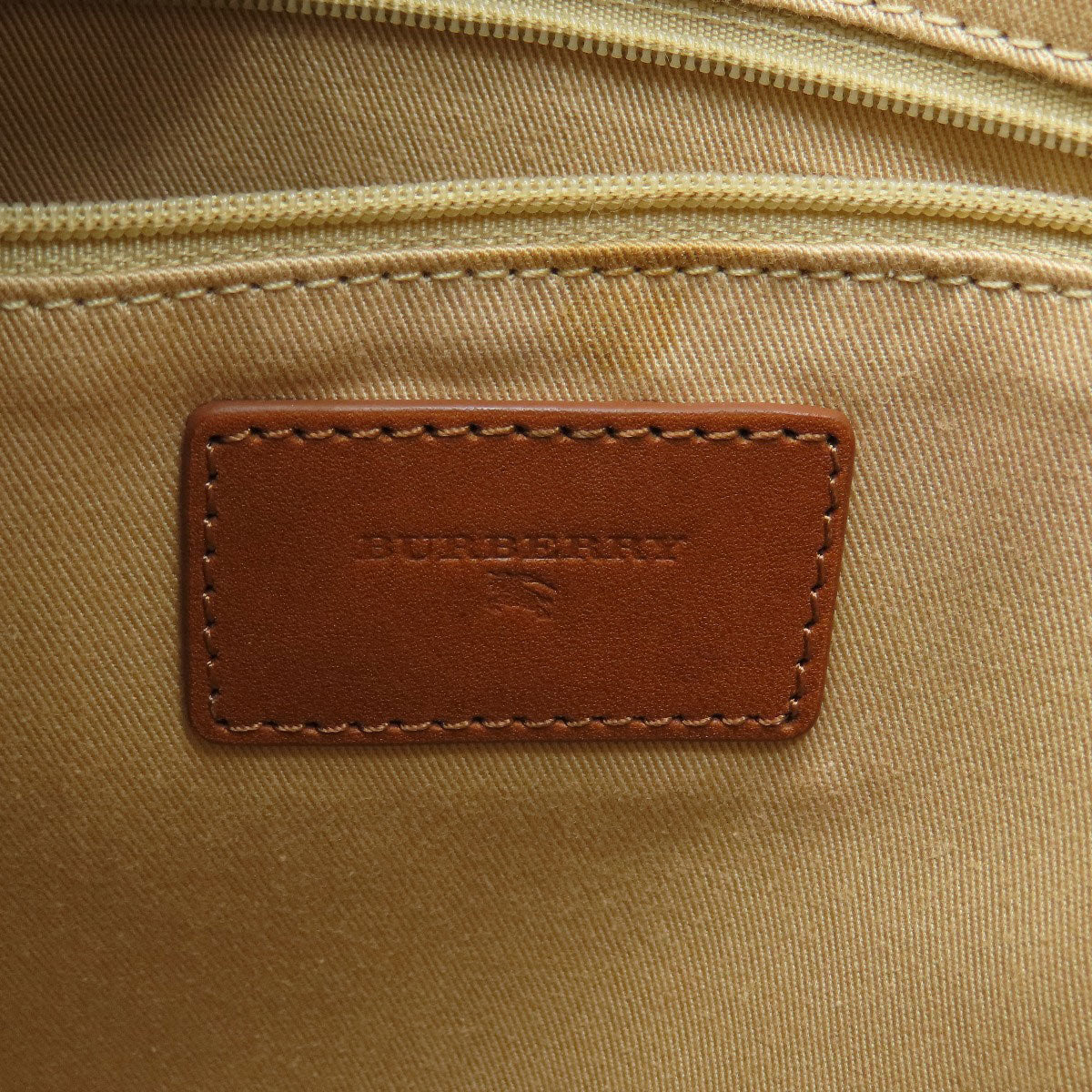 BURBERRY Tote Bag canvas Brown logo Women Used Authentic