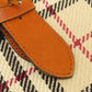 BURBERRY Handbag knit Brown Nova Check Women Used Authentic