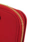 PRADA Bifold Wallet 1M0522 silk Red logoMetal Women Used Authentic
