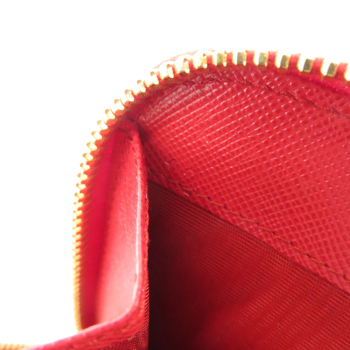 PRADA Bifold Wallet 1M0522 silk Red logoMetal Women Used Authentic