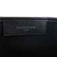 BALENCIAGA Tote Bag 339933 canvas white Navy kabas S Women Used Authentic