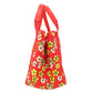 BALENCIAGA Handbag 329933 canvas Red Navy Cabas Flower Motif Women Used Authentic