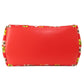 BALENCIAGA Handbag 329933 canvas Red Navy Cabas Flower Motif Women Used Authentic