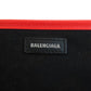 BALENCIAGA Handbag 329933 canvas Red Navy Cabas Flower Motif Women Used Authentic