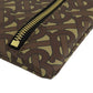 BURBERRY Handbag PVC Brown B logo total pattern Women Used Authentic