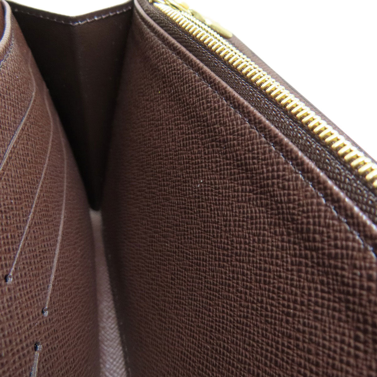 LOUIS VUITTON Long Wallet Purse N63209 Damier canvas Brown Portefeuille Sara