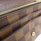 LOUIS VUITTON Long Wallet Purse N63209 Damier canvas Brown Portefeuille Sara