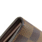 LOUIS VUITTON Long Wallet Purse N63209 Damier canvas Brown Portefeuille Sara