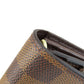 LOUIS VUITTON Long Wallet Purse N63209 Damier canvas Brown Portefeuille Sara