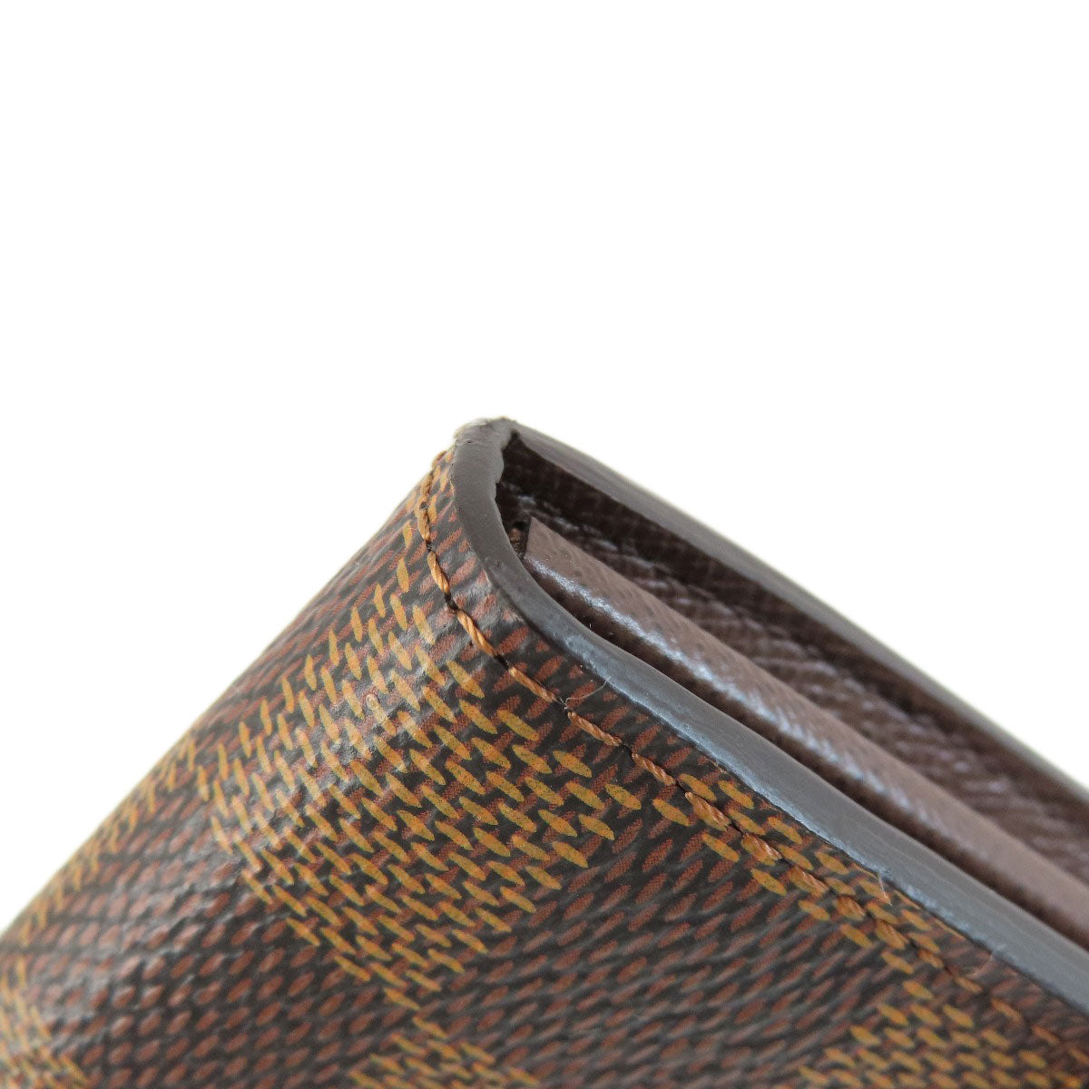 LOUIS VUITTON Long Wallet Purse N63209 Damier canvas Brown Portefeuille Sara