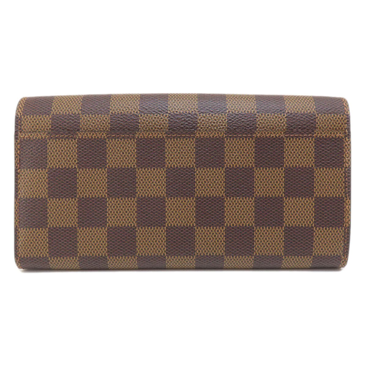 LOUIS VUITTON Long Wallet Purse N63209 Damier canvas Brown Portefeuille Sara