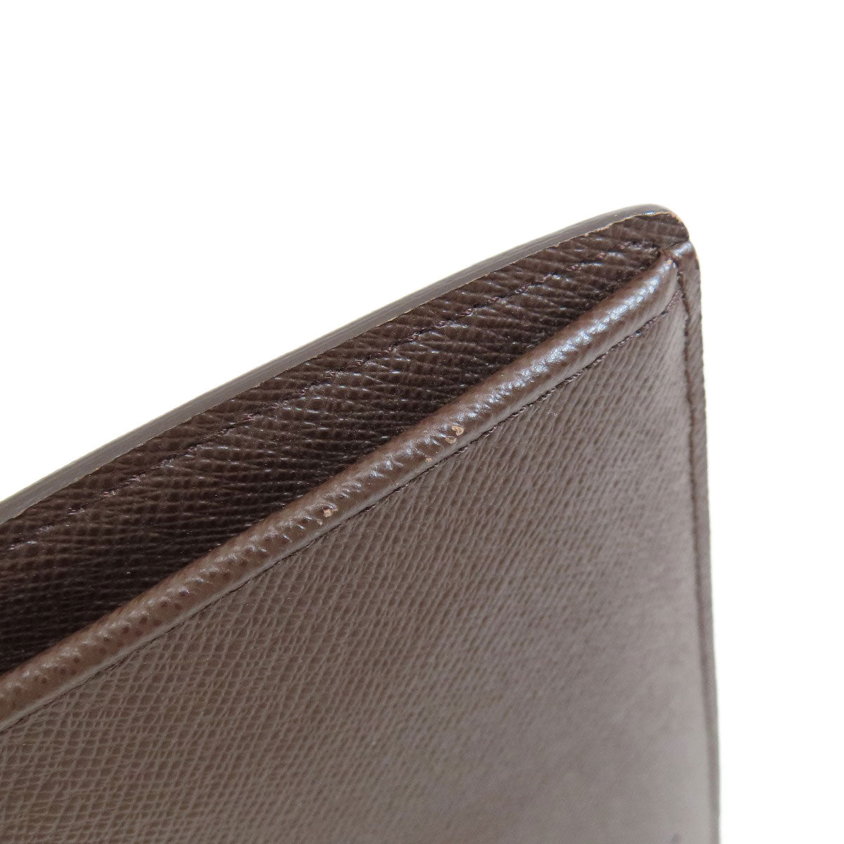 LOUIS VUITTON Long Wallet Purse N60017 Damier canvas Brown Portefeuille�EBrazza Former mens Used Authentic