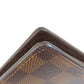 LOUIS VUITTON Long Wallet Purse N60017 Damier canvas Brown Portefeuille�EBrazza Former mens Used Authentic