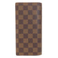 LOUIS VUITTON Long Wallet Purse N60017 Damier canvas Brown Portefeuille�EBrazza Former mens Used Authentic