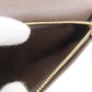LOUIS VUITTON Long Wallet Purse N60017 Damier canvas Brown Portefeuille�EBrazza Former mens Used Authentic