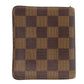 LOUIS VUITTON Bifold Wallet M61668 Damier canvas Brown Compact zip