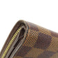 LOUIS VUITTON Bifold Wallet M61668 Damier canvas Brown Compact zip