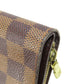 LOUIS VUITTON Bifold Wallet M61668 Damier canvas Brown Compact zip