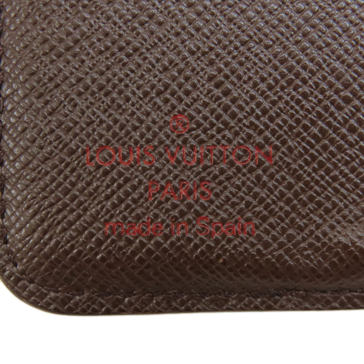 LOUIS VUITTON Bifold Wallet M61668 Damier canvas Brown Compact zip