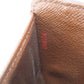 LOUIS VUITTON Bifold Wallet M61668 Damier canvas Brown Compact zip