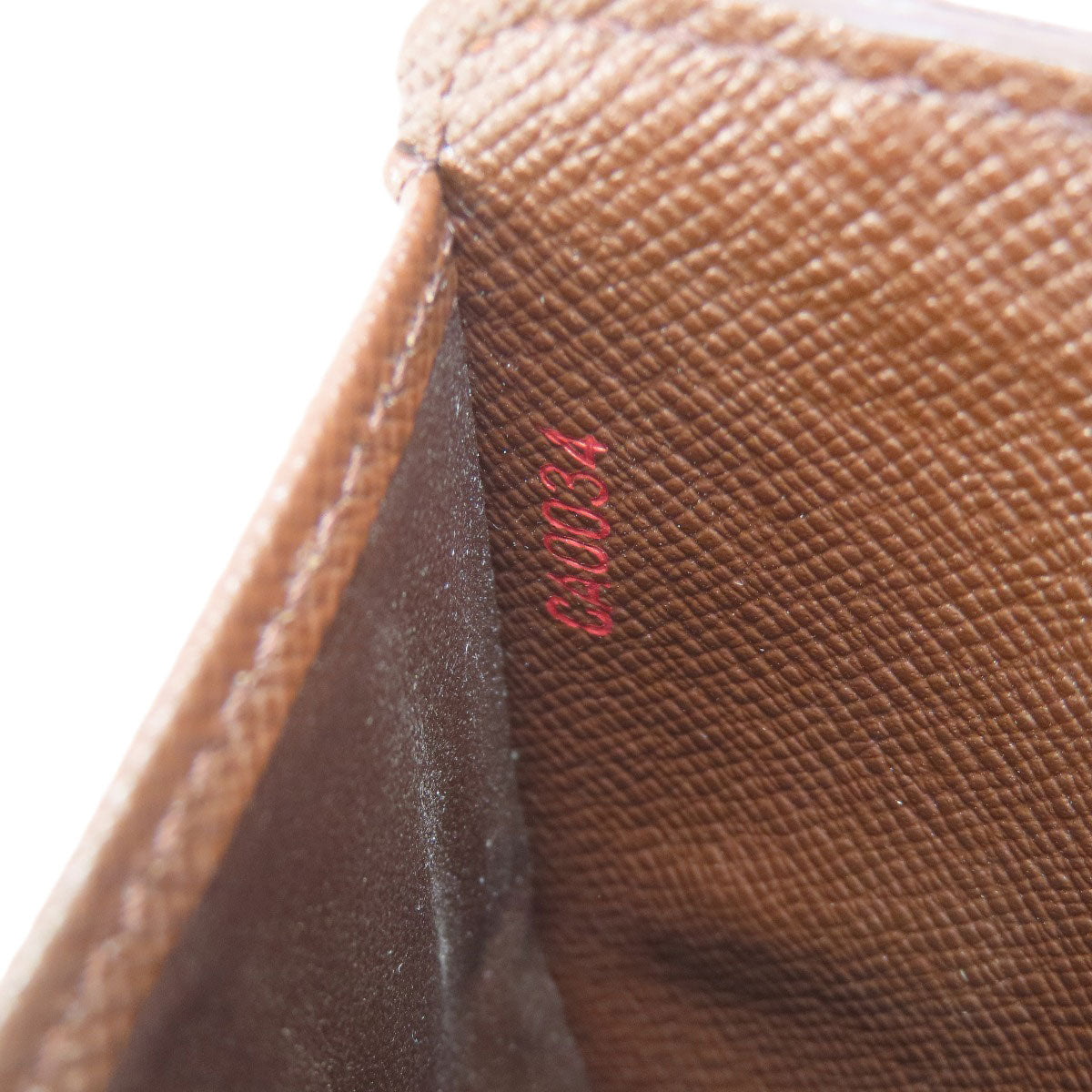LOUIS VUITTON Bifold Wallet M61668 Damier canvas Brown Compact zip