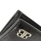 BALENCIAGA Bifold Wallet 779971 leather black BB mens Used Authentic