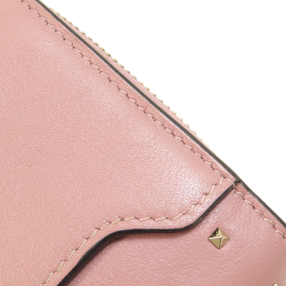 Valentino Bifold Wallet leather pink Studs