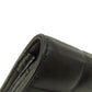 CHANEL Bifold Wallet Calfskin black Chocolate Bar Gold Metal Women Used Authentic