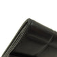 CHANEL Bifold Wallet Calfskin black Chocolate Bar Gold Metal Women Used Authentic