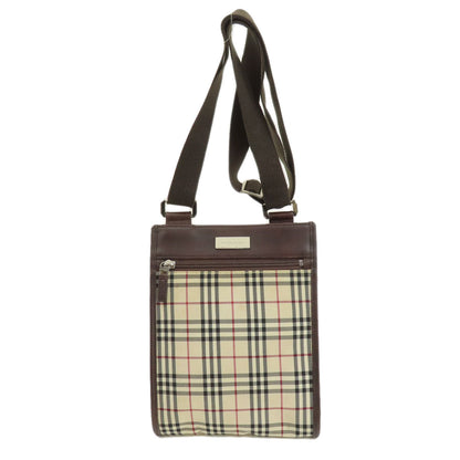 BURBERRY Shoulder Bag canvas beige Nova Check Women(Unisex) Used Authentic