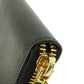 PRADA Coin case leather black Saffiano logoMetal Women(Unisex) Used Authentic