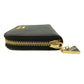 PRADA Coin case leather black Saffiano logoMetal Women(Unisex) Used Authentic