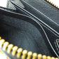 PRADA Coin case leather black Saffiano logoMetal Women(Unisex) Used Authentic
