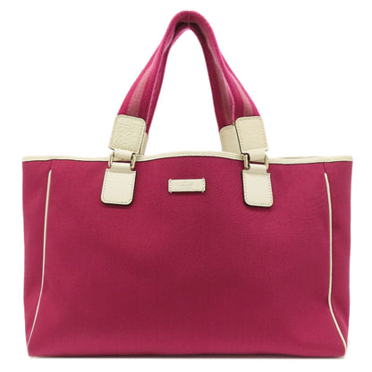 GUCCI Tote Bag 264216 Nylon canvas purple outlet Women Used Authentic