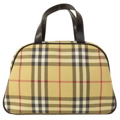 BURBERRY Handbag PVC beige Nova Check Women Used Authentic