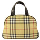 BURBERRY Handbag PVC beige Nova Check Women Used Authentic