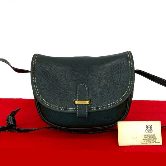 LOEWE Shoulder Bag leather black