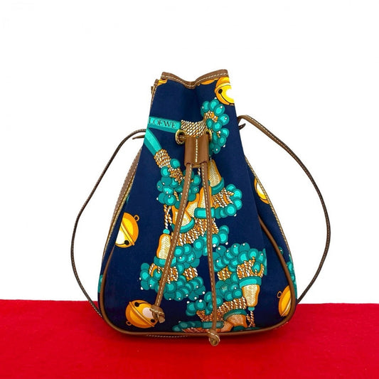 LOEWE Shoulder Bag canvas Navy
