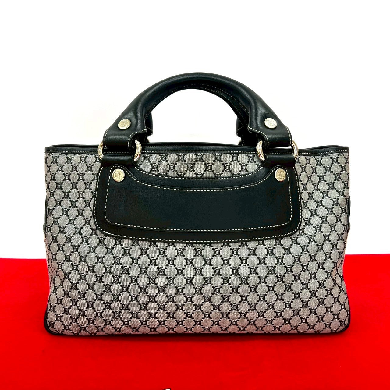 CELINE Handbag canvas black Boogie bag