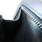 PRADA Long Wallet Purse 1MH132 leather black Saffiano pin badge Women Used Authentic